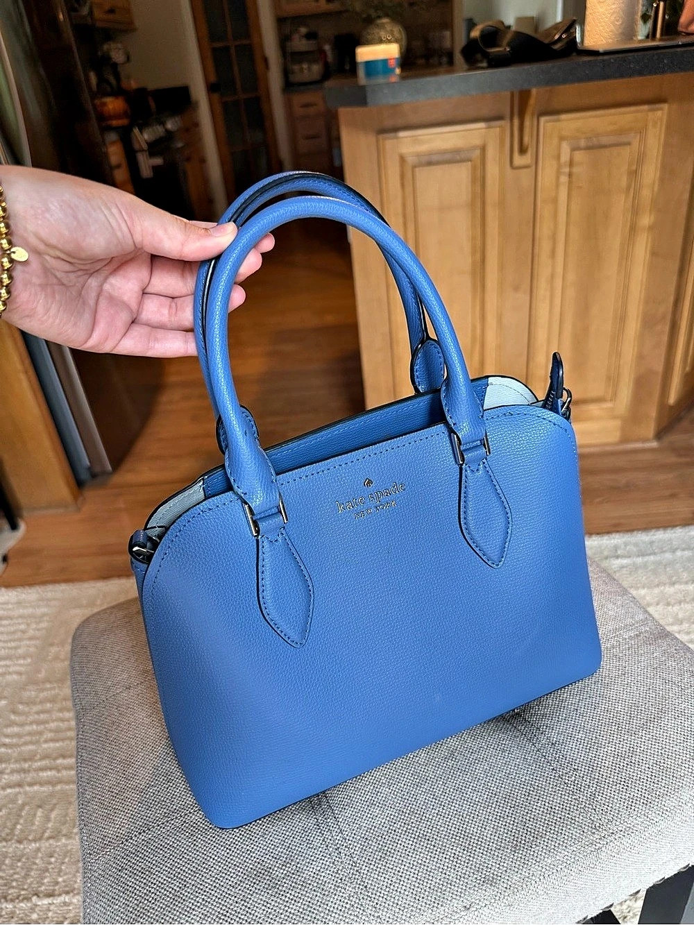 Kate Spade Margaux Blue Satchel Like New